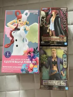 ワンピース　フィギュアセット　ウタ　マルコ　シャンクス