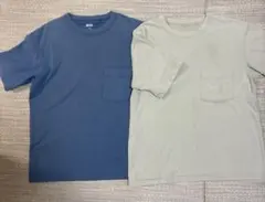 ユニクロ　半袖Tシャツ　2枚　160のサムネイル