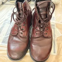 レザー製ダークブラウンブーツ US8 JP26