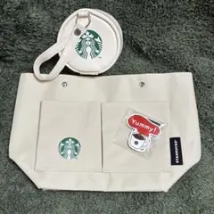 Starbucks トートバッグ ポーチ ステッカーつき 福袋 2025