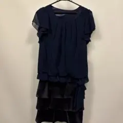 Rifanne Liz 東京ソワール ワンピース ネイビー 大きいサイズ 15号