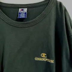 Champion ダークグリーン オーバーサイズTシャツ