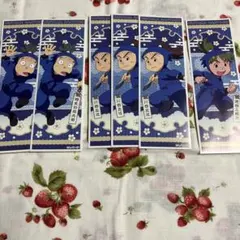 忍たま乱太郎　ロングステッカー 2年セット 6枚