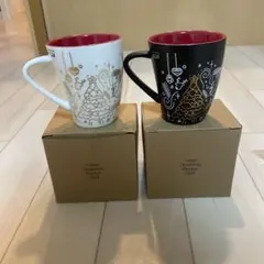 2024年東京クリスマスマーケットマグカップ　黒　白