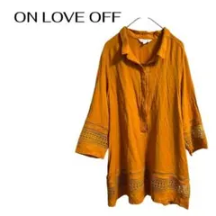 ON LOVE OFF 大きめL カジュアル チュニックワンピースエスニック