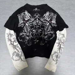 y2k 00s archive 長袖 Tシャツ 十字架 Opium グランジ - メルカリ