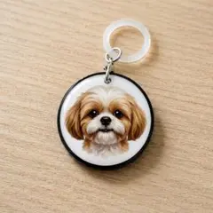 【セール】シーズー ペットボトルマーカー 犬チャーム ハンドメイド