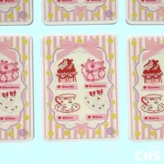 1枚70円 プラ板　デコパーツ　ピンク　ケーキ