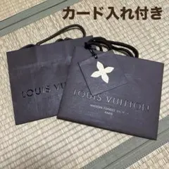 LOUIS VUITTON ショッパー 2枚セット　カード入れ付き