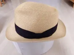 override 中折れデザイン 麦わら帽子 M