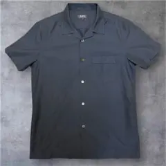 極美品✨ A.P.C オープンカラーシャツ 開襟 半袖 シャツ ネイビー Mのサムネイル