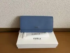 FURLA フルラ 長財布 淡い青色