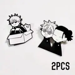 【呪術廻戦】五条悟 夏油傑 ピンバッジ 2個入 B