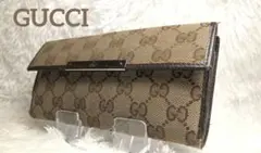 【良品】GUCCI　長財布　GGキャンバス