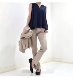 タグ付き新品！ UNIQLO ユニクロ サテンジャージーT ネイビー Mサイズ