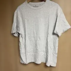 シンプル クルーネック Tシャツ グレー M
