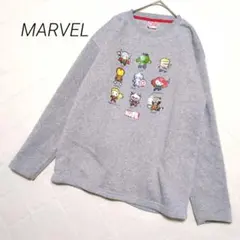 MARVEL キャラクター トレーナー スウェット LL グレー