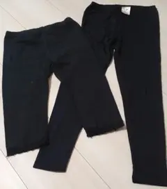 ユニクロ　スパッツ　レギンス　ヒートテック　黒　130センチ　2枚組