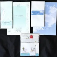 レターセット3種類　バルコニーから・空色ノキモチ・PEANUTS SNOOPY