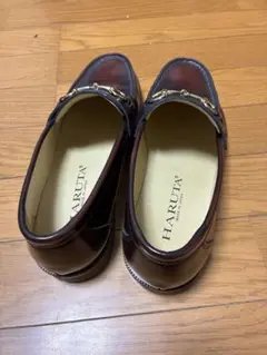 HARUTA ダークブラウン コインローファー