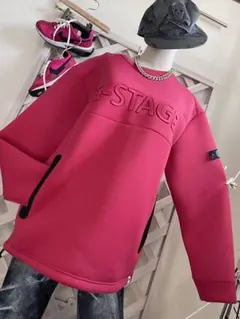 G-STAGE ⭐︎新古⭐︎サイズ50 ⭐︎ダンボールピンク⭐︎スゥェット　ゴルフ