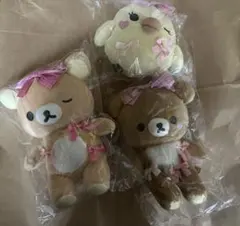 リラックマ　リボン　あつめてぬいぐるみ 3点セット