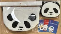 【ひとりごつ様専用】紀ノ国屋　パンダ　保冷巾着　エコバッグ　ちいかわステッカー