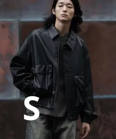 WYM ARTIFICIAL GRAIN SHORT BLOUSON Ssize