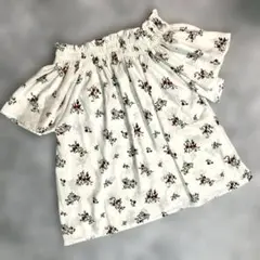 earth music&ecology フラワープリント 半袖トップス