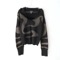 USED 古着 襟ファー ニット トップス セーター