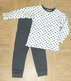 140 ユニクロ パジャマ 裏パイル 綿95%