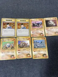 ポケモンカード　旧裏　タケシセット7枚