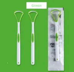 ☆舌ブラシ☆グリーン☆舌磨き☆タングスクレーパー☆口臭対策☆歯ブラシ☆舌みがき