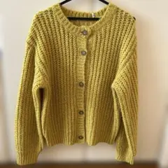 新品　未使用　ザンパマスタード ニットカーディガン 長袖
