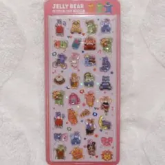 【韓国限定】JELLY BEAR ボンボンドロップシール　3Dシール