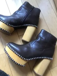 moussyショートブーツブラウンL