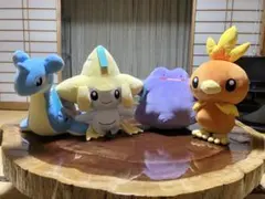 ポケットモンスター　めちゃもふぐっと　ラプラス/ジラーチ/メタモン/アチャモ
