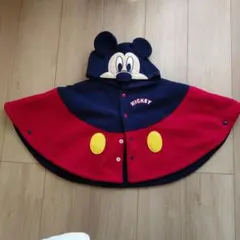 ミッキーマウス フード付きポンチョ 90