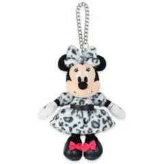 ミニーマウス ヒョウ柄ぬいぐるみ