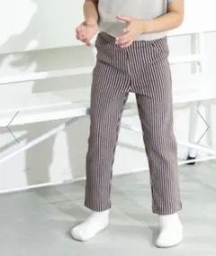 【ペアマノン】ストライプ長ズボン