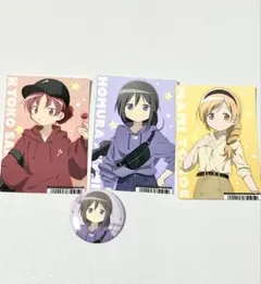 まどか☆マギカ 【パーカー】 まどマギ メモリアルカード＋缶バッジ 4点セット