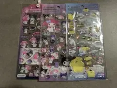 マイメロ　クロミ　プリン クリアキャンディーシール　3枚セット