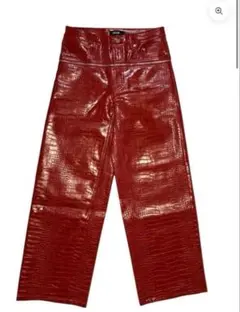 ganni レオパード柄 デニム パンツ レッド TAKATO着用 GRANCY - メルカリ