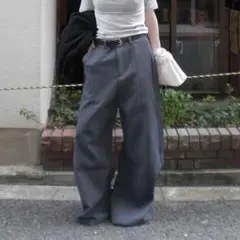 Chikashitsu + side design wide slacksのサムネイル