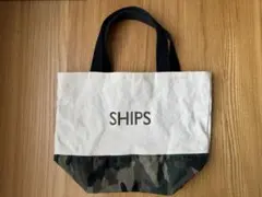 SHIPS トートバッグ キャンバス カモフラ柄 ミニバッグのサムネイル