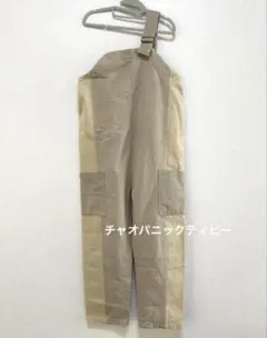 チャオパニックティピー　◆オーバーオール　ベージュ　綿　女の子用　130～140