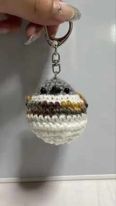 あみぐるみ ぬいぐるみ スズメ インコ キーホルダー チェーン - メルカリ