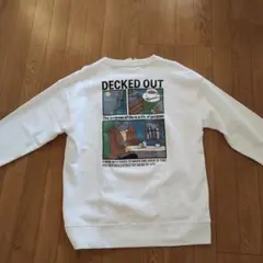クアッシュ☆DECKED OUT ホワイトスウェット