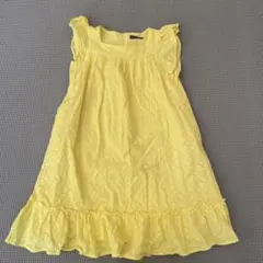 BeBe ノースリーブワンピース 140cm 黄色
