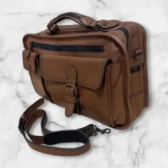 PORTER BARON 2WAYレザーショルダー 茶